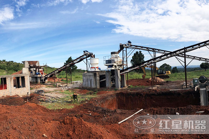 廣西客戶制砂機現(xiàn)場