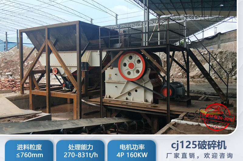cj125破碎機是多大？參數(shù)及價格