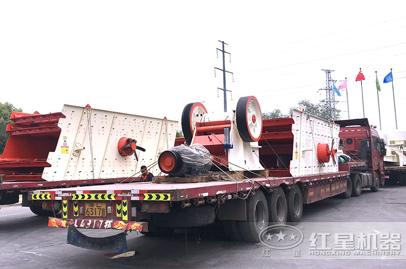 時產500噸破碎機全套設備發貨 時產500噸破碎機全套設備發貨