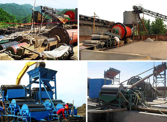 錳礦干式磁選機(jī)工作現(xiàn)場(chǎng)