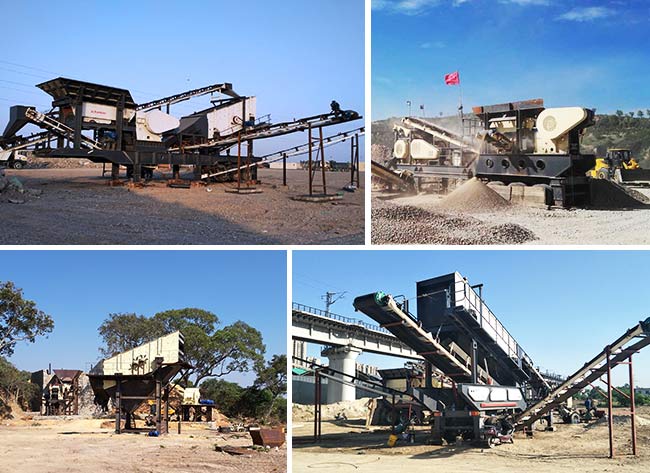 流動碎石機作業(yè)現(xiàn)場拍攝