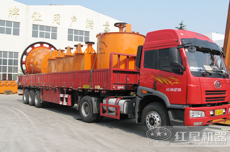 整套攪拌桶設備裝車發貨中