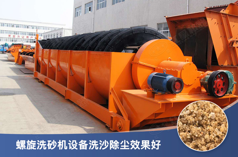 螺旋洗砂機(jī)設(shè)備每小時(shí)產(chǎn)量多少，型號有哪些？